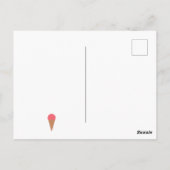 Carte postale joyeux anniversaire glace (Dos)