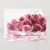 Carte Postale Joyeux anniversaire glamour (Devant / Derrière)