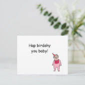 Carte Postale Joyeux anniversaire, grand bébé ! (Debout devant)