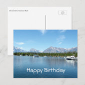 Carte Postale Joyeux anniversaire, Grand Teton National Park (Devant / Derrière)