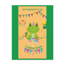 Joyeux Anniversaire Grenouille bannières Ballons f