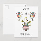 Carte Postale Joyeux anniversaire | Happy Birthday (Devant / Derrière)