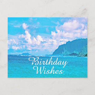 Carte Postale Joyeux anniversaire Hawaiian Beach Photography