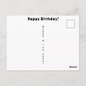 Carte Postale Joyeux Anniversaire Histoires de Courrier de Campa (Dos)