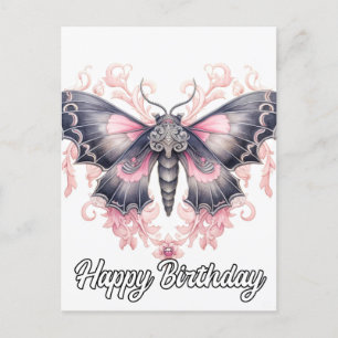 Carte Postale Joyeux Anniversaire Illustration de beau papillo