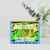 Carte Postale Joyeux anniversaire J'aime Surf Hakuna Matata Cart (Debout devant)