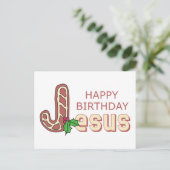 Carte Postale Joyeux anniversaire Jésus (Debout devant)