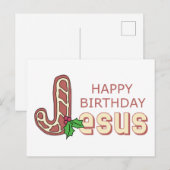 Carte Postale Joyeux anniversaire Jésus (Devant / Derrière)
