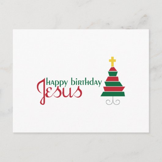 Carte Postale Joyeux anniversaire Jésus (Devant)