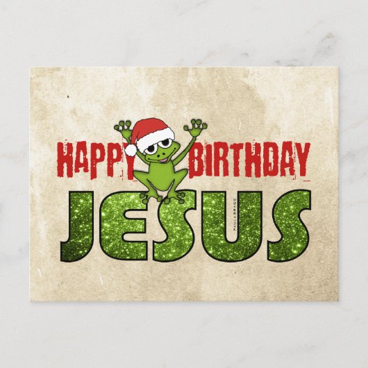 Carte Postale Joyeux anniversaire Jésus (Devant)