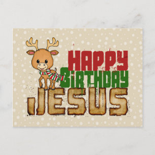 Carte Postale Joyeux anniversaire Jésus