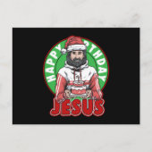 Carte Postale Joyeux Anniversaire Jésus Gâteau Xmas Joyeux Noël (Devant)