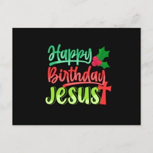 Carte Postale Joyeux Anniversaire Jésus Xmas Joyeux Noël Cadeau
