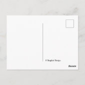 Carte Postale Joyeux anniversaire joli violet simple moderne fle (Dos)