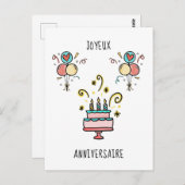 Carte Postale Joyeux Anniversaire | Joyeux Anniversaire (Devant / Derrière)