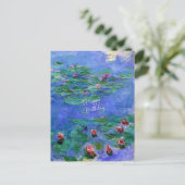 Carte Postale Joyeux Anniversaire : L'Eau de Monet (Debout devant)