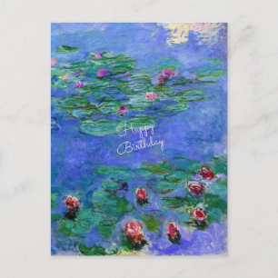 Carte Postale Joyeux Anniversaire : L'Eau de Monet