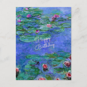 Carte Postale Joyeux Anniversaire : L'Eau de Monet