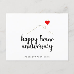 Carte Postale Joyeux Anniversaire Maison Immobilier 