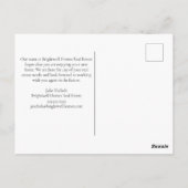 Carte Postale Joyeux Anniversaire Maison Maison d'Hiver Neige su (Dos)