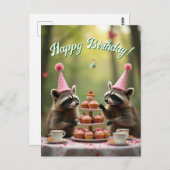 Carte Postale Joyeux anniversaire masqué ! (Devant / Derrière)