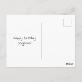 Carte Postale Joyeux Anniversaire Mignons Chiots  (Dos)