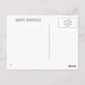 Carte Postale Joyeux anniversaire moto (Dos)