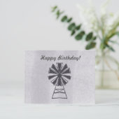 Carte Postale Joyeux Anniversaire Moulin à Vent de Toute Occasio (Debout devant)
