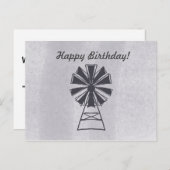 Carte Postale Joyeux Anniversaire Moulin à Vent de Toute Occasio (Devant / Derrière)