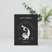 Carte Postale Joyeux Anniversaire Mystique Poissons Zodiac Horos (Debout devant)