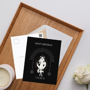 Carte Postale Joyeux Anniversaire Mystique Taureau Horoscope Zod