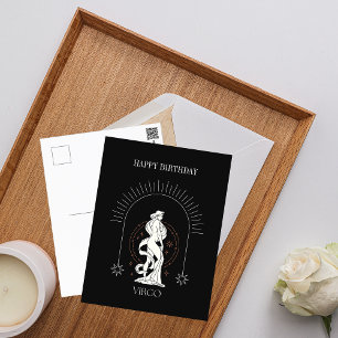 Carte Postale Joyeux Anniversaire Mystique Vierge Horoscope Zodi