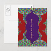 Carte Postale Joyeux anniversaire - Oriental Art Emotional Touch (Devant / Derrière)