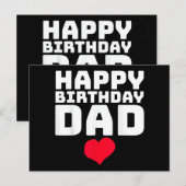Carte Postale Joyeux Anniversaire Papa (Devant / Derrière)