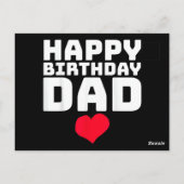 Carte Postale Joyeux Anniversaire Papa (Dos)