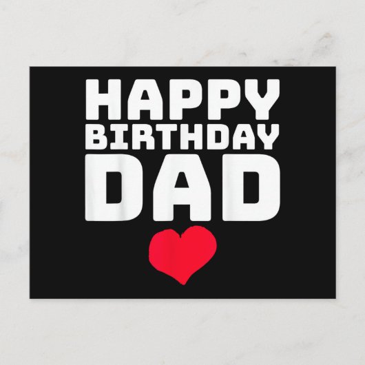 Carte Postale Joyeux Anniversaire Papa (Devant)