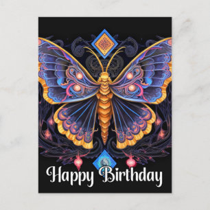 Carte Postale Joyeux Anniversaire Papillon Imaginatif Design