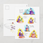 Carte postale Joyeux anniversaire par Nicole Janes (Devant / Derrière)