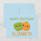 Carte Postale Joyeux anniversaire personnalisable (Devant / Derrière)