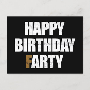 Carte Postale Joyeux anniversaire petaradeur, blague de voeux in