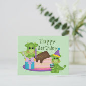 Carte Postale Joyeux Anniversaire Petit Dragon (Debout devant)