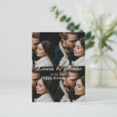 Carte Postale Joyeux anniversaire photo collage nom date simple  (Debout devant)