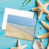 Carte Postale Joyeux Anniversaire Photographie de Plage en Bord