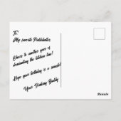 Carte Postale Joyeux Anniversaire Pickleball Ballons Confetti Bl (Dos)