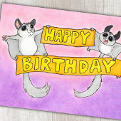 Carte Postale Joyeux Anniversaire Planètes Sucre