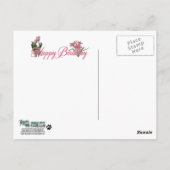 Carte Postale Joyeux anniversaire - Poodle (Dos)