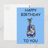 Carte Postale Joyeux anniversaire pour les entraîneurs bleus de (Devant / Derrière)