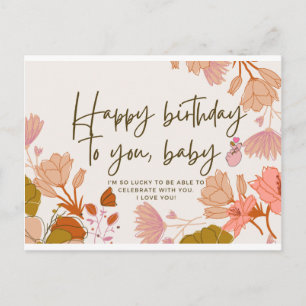Carte Postale Joyeux anniversaire pour toi bébé