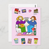 Carte Postale Joyeux anniversaire pour une amie. (Devant / Derrière)