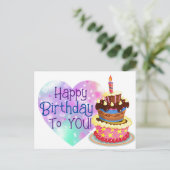 Carte Postale Joyeux Anniversaire Pour Vous (Debout devant)